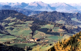 Einmalige Aussicht zum Stift St.Lamprecht!